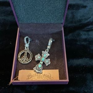 Lucky Brand Peace and Cross Charms